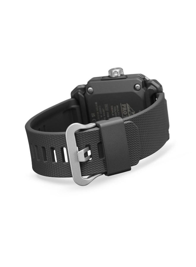 CASIO Pro Trek Solar Analog-Digital Men’s Watch PRW-6900Y-1PR, 49.6 mm Black Dial, Black Bio-Based Resin Band, 100 m WR - Image 5